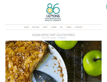 Tablet Screenshot of 86lemons.com